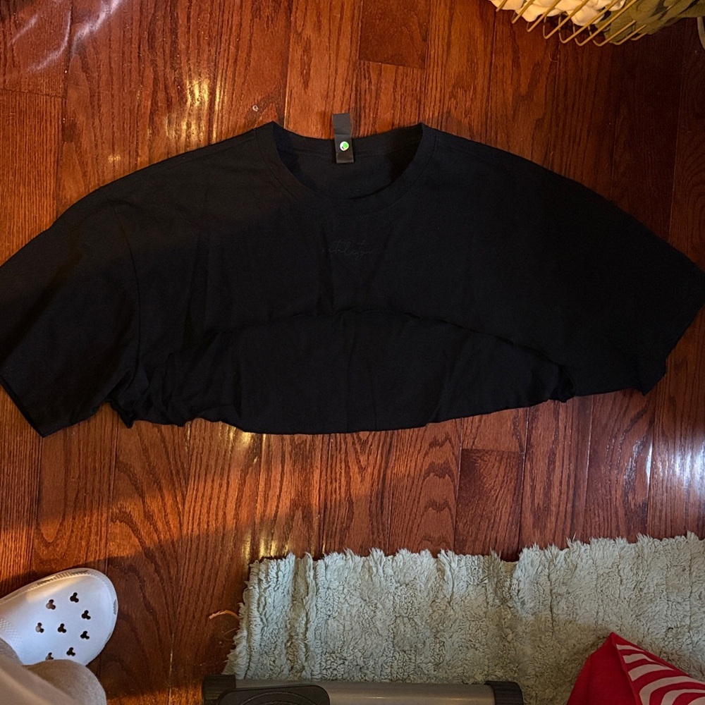 Vitality Black Cropped T-Shirt